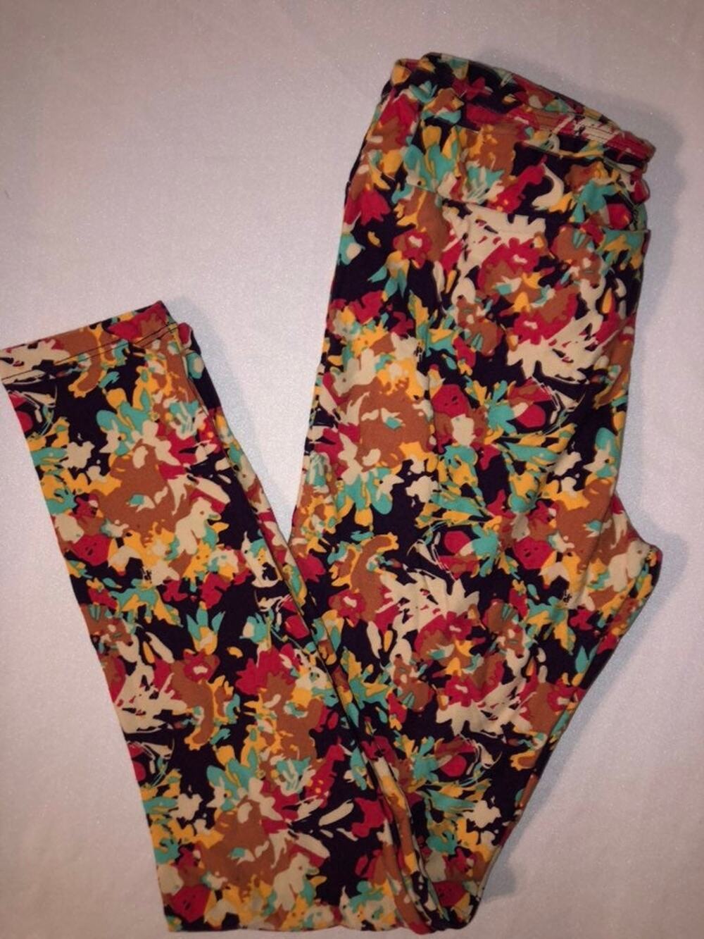 EUC LuLaRoe Leggings Multi Colored OS